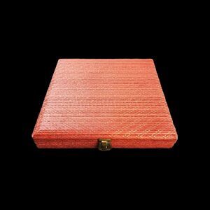 Vintage Win-El-Ware England Antique Food & Drink Coasters 6 Large Coasters Case